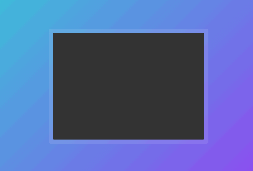 Animated terminal window built with CSS
